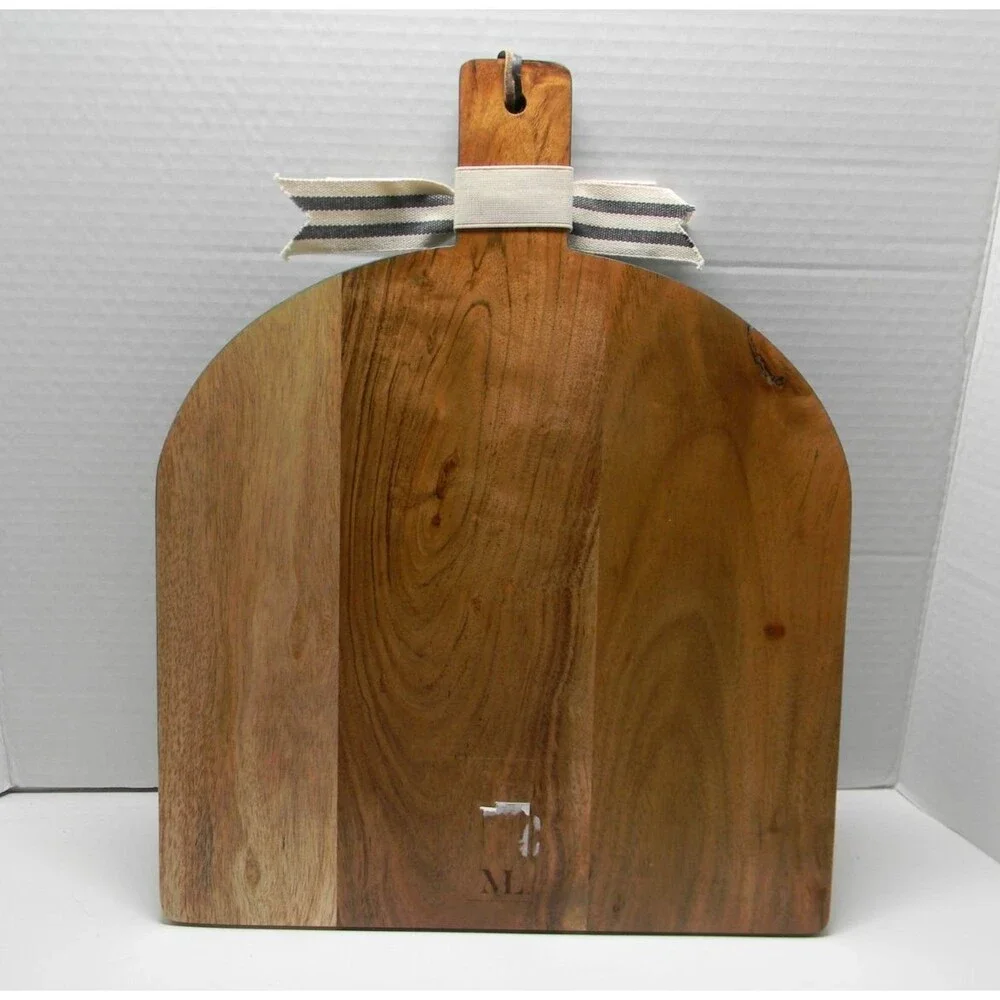 Maple Leaf at Home Green Cutting Board w Ho Ho Ho Engraved Holiday Gift NWT